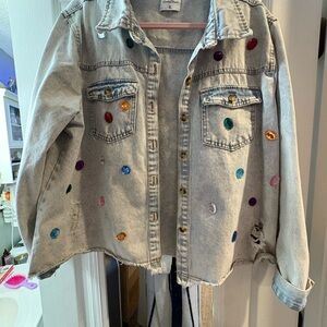 Simply Blessed Light Blue Denim Jacket